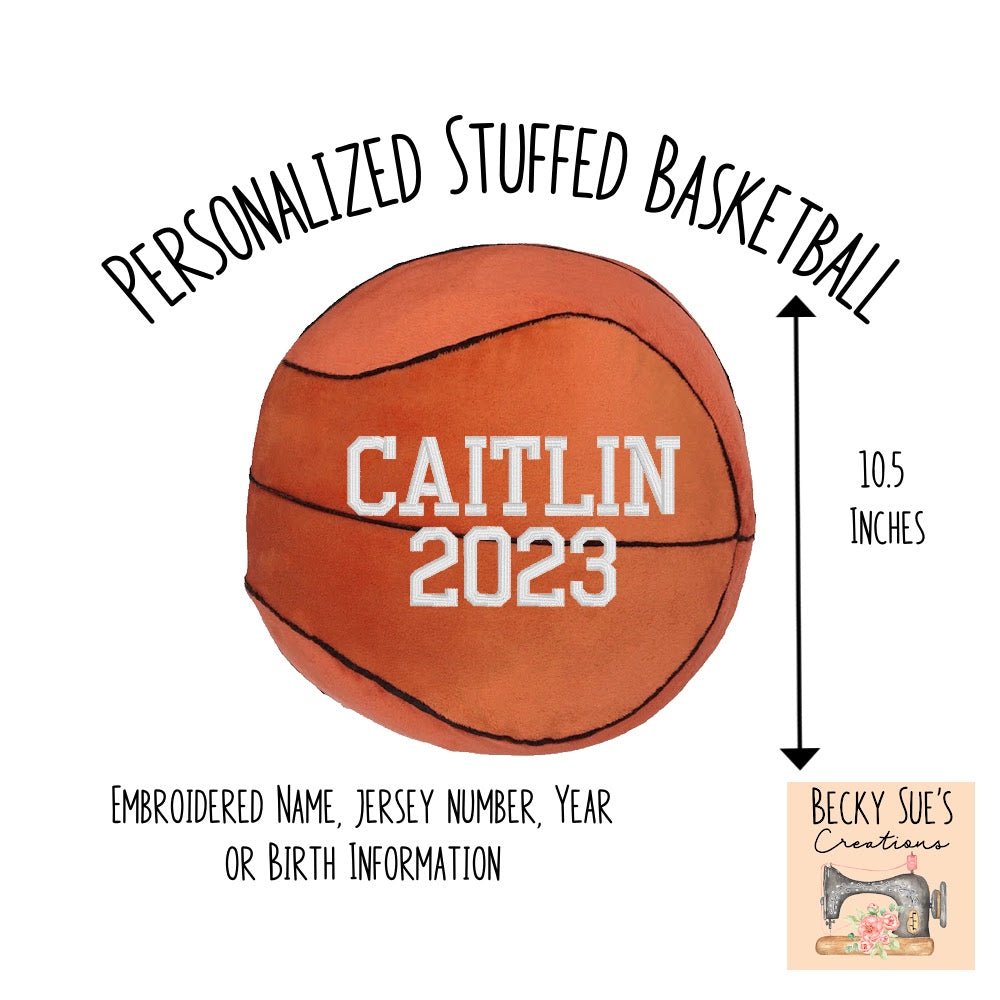 Basketball - Becky Sue's Creations - Sports Toys - Embroider Buddy