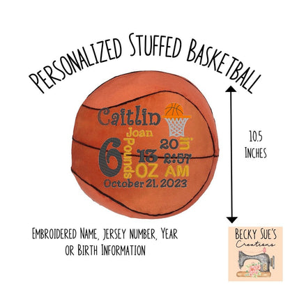 Basketball - Becky Sue's Creations - Sports Toys - Embroider Buddy