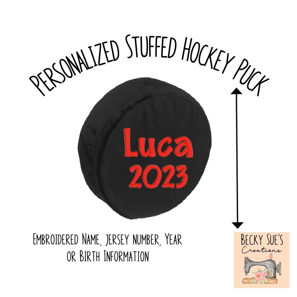 Hockey Puck - Becky Sue's Creations - Sports Toys - Embroider Buddy