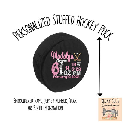 Hockey Puck - Becky Sue's Creations - Sports Toys - Embroider Buddy