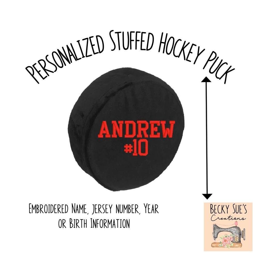 Hockey Puck - Becky Sue's Creations - Sports Toys - Embroider Buddy