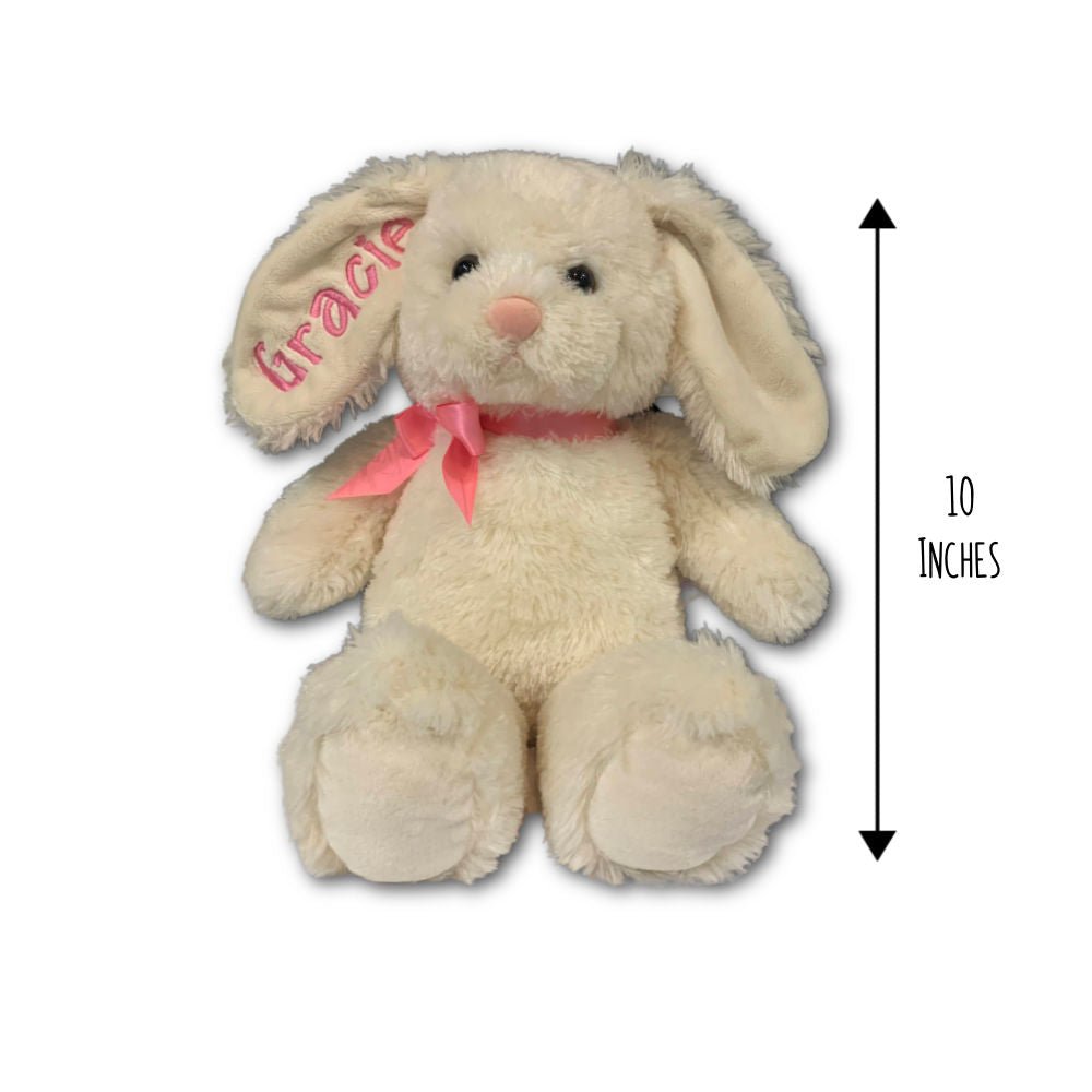 Personalized Ivory Long Eared Bunny - Becky Sue's Creations - Stuffed Animals - Douglas Cuddle Toys