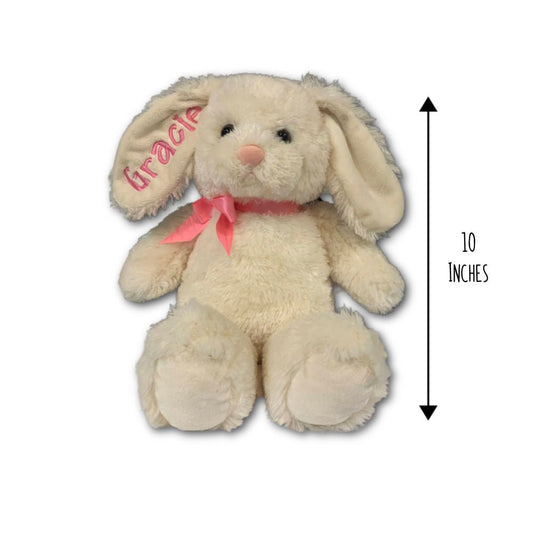 Personalized Ivory Long Eared Bunny - Becky Sue's Creations - Stuffed Animals - Douglas Cuddle Toys