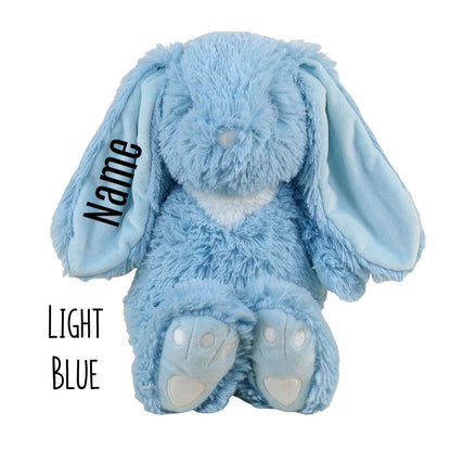 Personalized Long Eared Easter Bunny - Blue - Becky Sue's Creations - Stuffed Animals - Little Elska