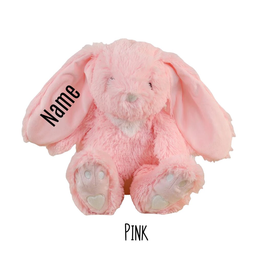 Personalized Long Eared Easter Bunny - Pink - Becky Sue's Creations - Stuffed Animals - Little Elska