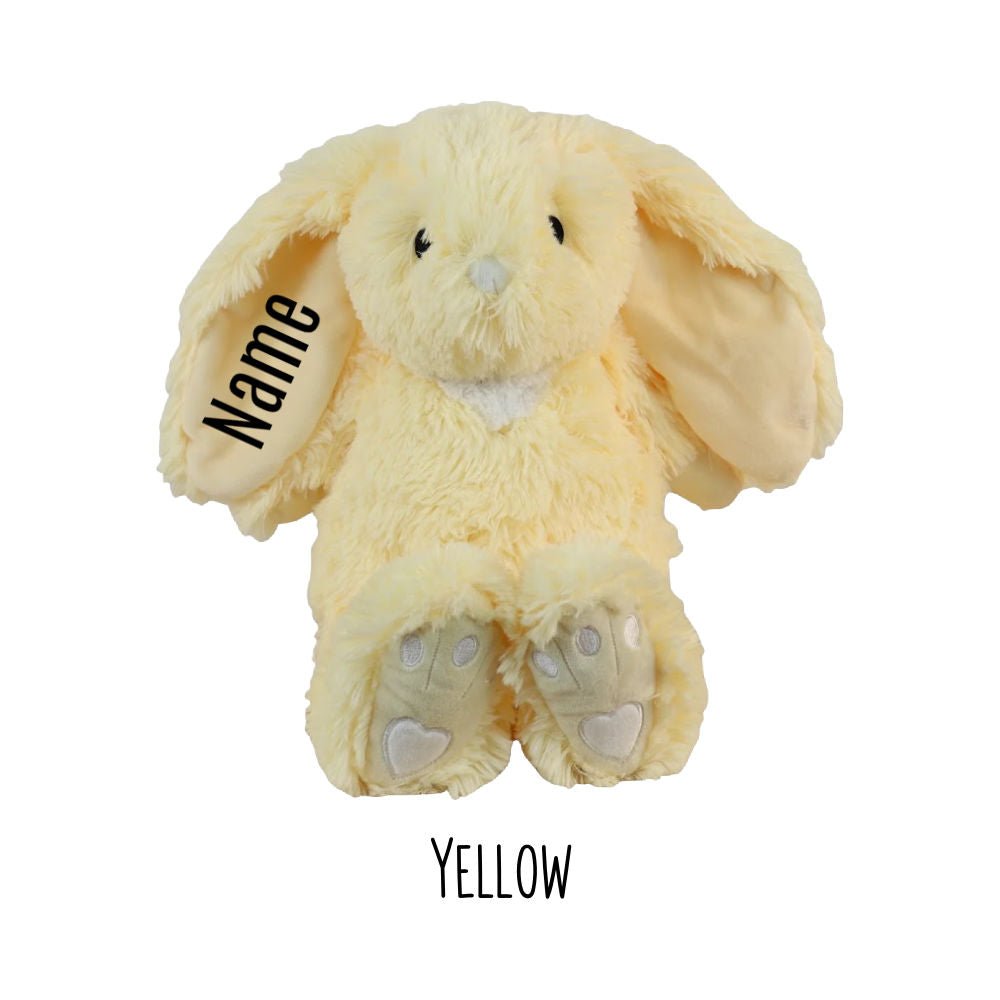 Personalized Long Eared Easter Bunny - Yellow - Becky Sue's Creations - Stuffed Animals - Little Elska